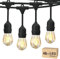 Svater Guirlande Lumineuse Extérieure, 15M S14 Guirlande Guinguette LED avec 15+1 2W E27 Plastiques Ampoule, IP65 Étanche Guirlande Electrique Exterieur pour Jardin Pergola Terrasse, 2700K Blanc Chaud