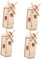 PRETYZOOM 4 Sets Holz Solar Windmühlen Modellbausätze Tiny House Woody Spielzeug Kinder Wissenschaftsexperimentprojekte Kinder Wissenschaftsexperiment Kits DIY Montagespielzeug Solar