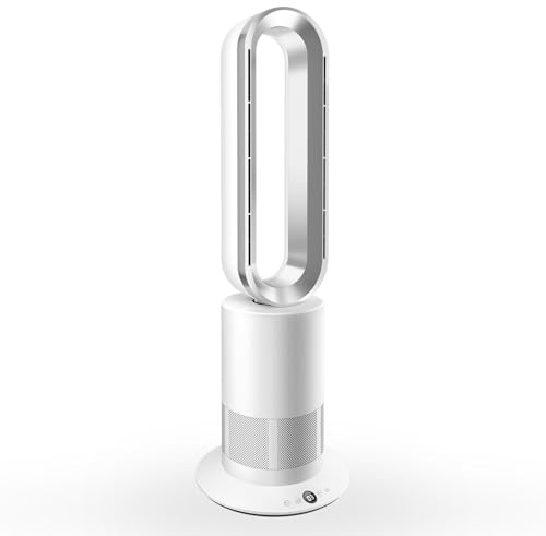 Eduzita TP09Plus 2-in-1 Turmventilator - Heiz- & Kühlfunktion, 10 Kühl- & 3 Heizstufen, Fernbedienung & LED Touch-Bedienung, Leiser & Energiesparender DC-Motor