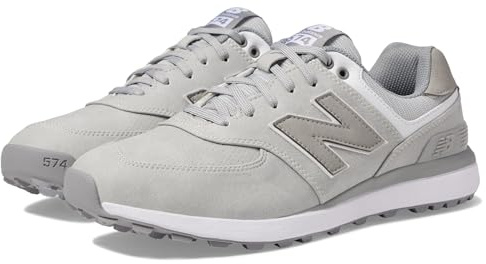 New Balance Men's 574 Greens v2 Golf Shoe, 13 2E, Light Grey
