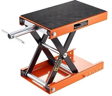 Vérin hydraulique Élévateur de moto, capacité de 350/1100/1500 LBS, cric de leva à ciseaux avec pont lar et goupille de sécurité for vélos et motos avec fiabilité et durabilité à long terme.(350IBS)