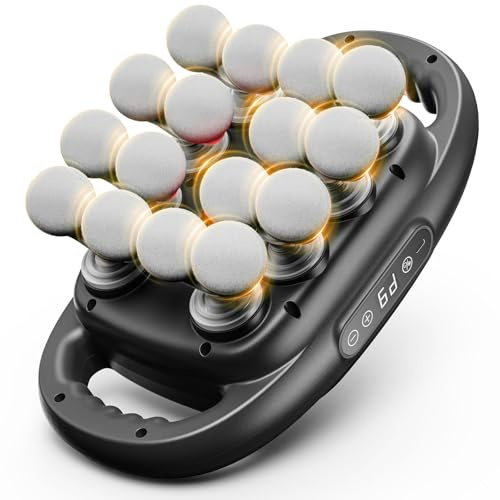 [2026 Upgrade]16 Heads Massage Gun - Deep Tissue Muscle Massager| 32 Adjustable Intensities&9 Modes| Electric Percussion Massager|Neck,Legs,Back,Shoulders,Arms Relax|Full Body Massager for Pain Relief