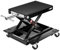 VIVOHOME 500 kg Motorrad Hebebühne Stahl Wide Deck ATV Scherenhebebühne Wagenheber mit Dolly und Handkurbel Fahrräder Garage Reparatur Hebeständer