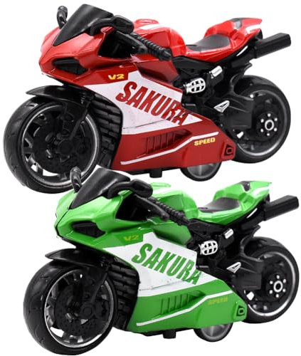 VEghee Moto Jouet en Alliage de Voiture Haute modèle avec Cadeau pour Les Enfants - 2pcs