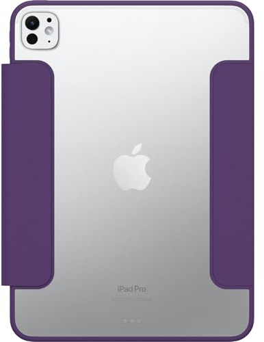 OtterBox Symmetry Folio Coque pour Apple iPad Pro 11 (M5) 2025, (M4) 2024, Antichoc, Anti-Chute, étui Folio de Protection Fin, testé Selon Les Normes Militaires, Mauve
