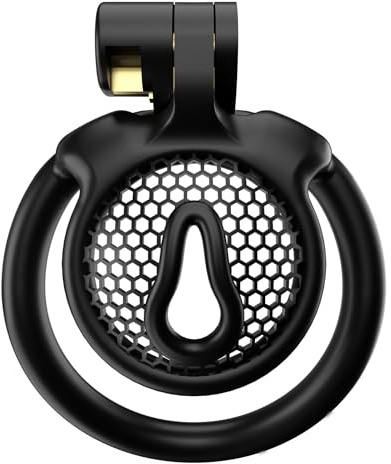 Hdynasty Jaula de resina convexa Mini Multifuncional Ultra Compacta para Hombre Negra Ligera, Equipada con 5 Anillos de Fijación (Anillas de Arco, CX-1B)