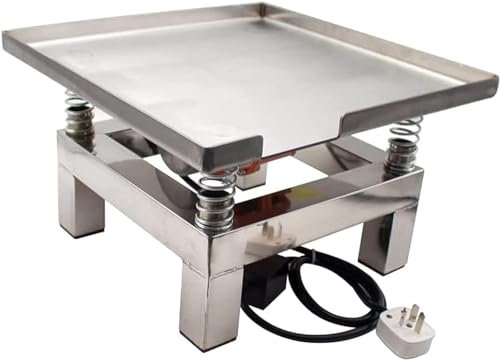 Mini table vibrante en acier inoxydable, table vibrante en béton, banc d'essai de vibration, plate-forme de vibration de bloc d'essai, vibrateur à plaque plate 3000 tr/min, table vibrante électrique