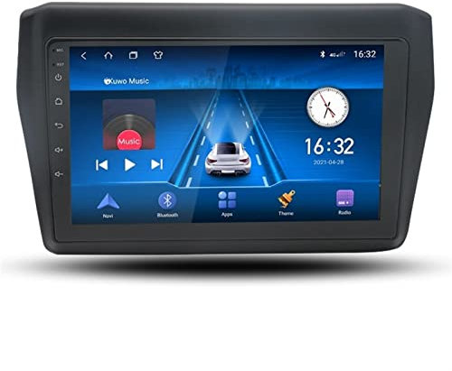 SFUO 2 Radio DIN GPS Navigation Stéréo WiFi 4G 64g DSP Android 10. 0 Voyageur multimédia de Voiture adapté à Suzuki Swift 2011 2013 2014 2014 (Color : 1GB 32GB WiFi 4G)