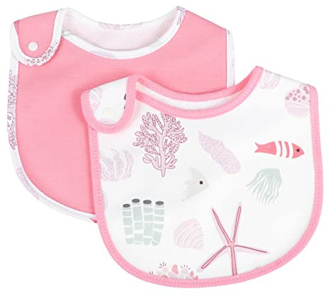 RORPOIR 2stücke Babylätzchen Aus Baumwolle Mit Cartoon-muster Essschürze Für Kinderfütterung Beidseitig Bedruckt Schützt Vor Speichel Und Verschüttetem Geeignet Für Jungen Und