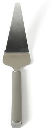 Calphalon Edge Stainless Steel Pie Server w/Thermoplastic Rubber Handle - Taupe