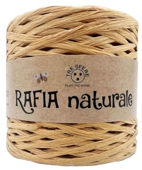 Rafia Naturale Tre Sfere 250GR/265MT per Borse E PROGETTI Handmade (CORDA)