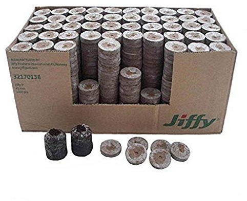 Jiffy 7 tourbe Granulés de graines de croissance de jardinage Plante Lot de 1000 41 mm