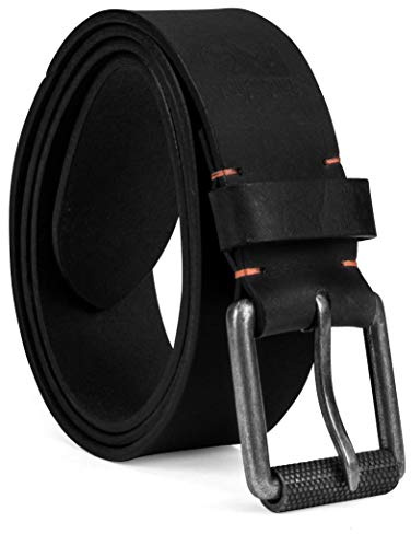 Timberland PRO Men's 40mm Workwear Work Belt Leather Belt, Black/Roller Buckley, 42
