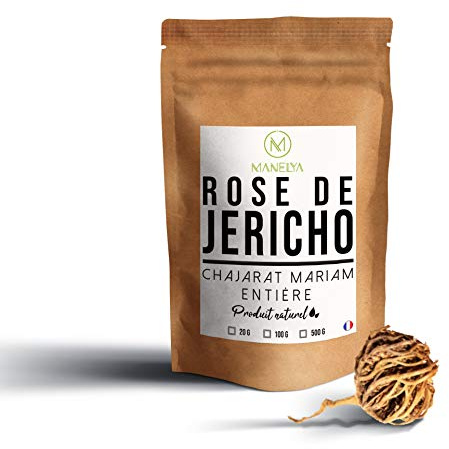 Manelya, rosa di Gerco/Chajarat Maryam, tisane, decozione buona per la fertilità, pianta disidratata naturale, venduta in sacchetto richiudibile da 20 g.