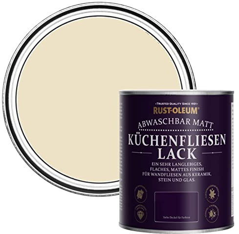 Rust-Oleum Cream water resistant Kitchen Tile Paint in Matt Finish - Featherstone 750ml
