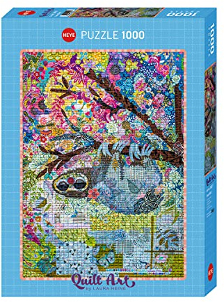 Heye Puzzles - 1000 Pc - Sloth, Quilt Art