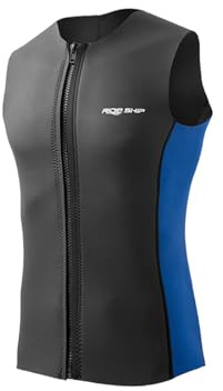 rockible Muta da Sub, Gilet Senza Maniche, Gilet Termico da Sub, Gilet da Sub con Cerniera, Costume da Bagno per Nuoto, Sport Acquatici, Surf, Kayak, l