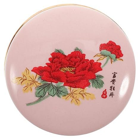 WATIIFUFU 1pezzi Barattolo Decorativo Per Tè Contenitore Multifunzionale Per Polvere e Cosmetici Rosa Con Motivazione Per Cucina Amici