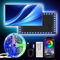 HEXJOSGL LED Light for TV, 16.4ft LED Strip Light for 50-75 Inch TV, RGB TV Backlight Behind, Music Sync Bluetooth APP & Remote Control, 5V USB Powered Strip Light for Living Room/Bedroom