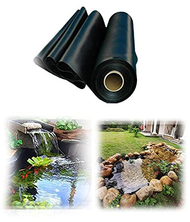 Almohadilla protectora flexible de goma HDPE para estanque, resistente a la intemperie para jardín, paisajismo, piscinas y fuentes, 4 x 7 m, solución duradera de lámina para estanques