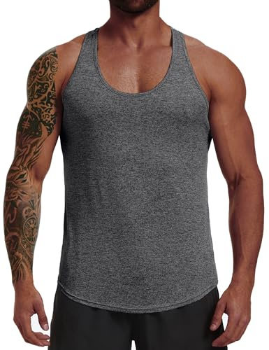 Wayleb Camiseta Tirantes Hombre Gimnasio Running Fitness Chaleco Sin Mangas Secado Rápido Entrenamiento Deportivo S-3XL