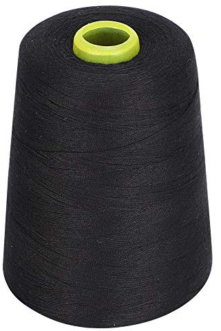 Generic 8000 Yards Högkvalitativ Polyester Symaskinstråd för Klädtillbehör, Stark och Hållbar Tråd för Sömnadsdekorationer, Handarbete (Svart)
