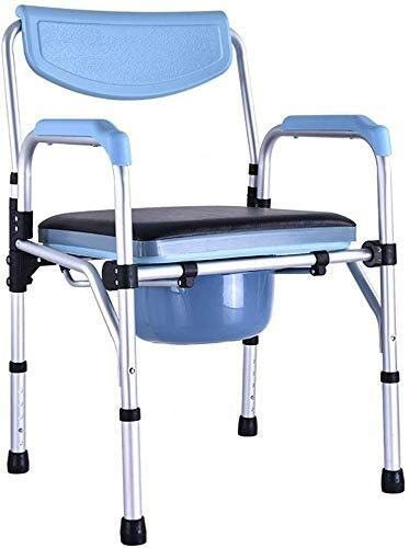 Samnuerly Fauteuils roulants Fauteuil Roulant de Toilette, siège de Toilette AAlloy, Fauteuil Roulant de Toilette Mobile, Chaise d'aisance pour siège de Toilette pour Femme Enceinte