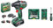 Bosch Akkuschrauber AdvancedDrill 18 Set (mit Akku, 18 Volt System, 3 Aufsätze, im Koffer) + 25 + 15 + 1 Mini-X-Line Set plus Griff (für Metall, Holz, Stein, Zubehör Bohrmaschine)