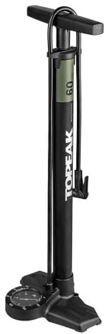 Topeak Joe Blow Mountian EX Bicycle Floor Pump with Analogue Gauge, Black and Green