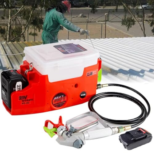 Pulvérisateur portable sans air pour sac à dos, 500 W, haute pression, pression de pulvérisation réglable pour peintures au latex et à l'huile