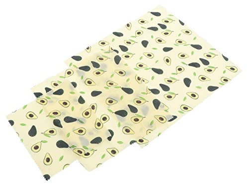 VALICLUD 3 Pièces Emballages Alimentaires Réutilisables en Papier et Coton, Alternative à L'emballage, Conservation Alimentaire pour Sandwichs et Collations