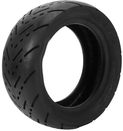 Yctze 10 Inch 90/55-6 Tubeless Tire for Electric Scooter Replacement with 4 Layers Textured Tread All Season Front or Rear Wheel Vacuum Tire (City Tire)