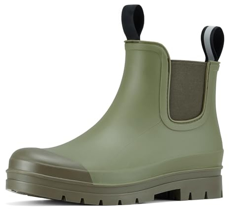 YOLIS Ankle Wellies Women Wellington Boots Waterproof Short Wellies