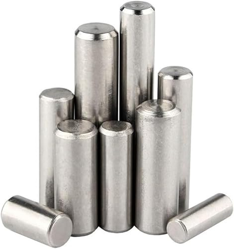 Dowel Pin Cylindrical, 50PCS M1.5 Stainless Steel Locating Dowel, Length 6MM 304 Fixed Shaft, Solid Metal Rod