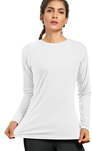 WISMBOX Women's Long Sleeve Rash Vest, UPF 50+ Swim Top for Beach and Surf | Quick-Drying Fabric, Comfortable Coverage, Designed For Swimming, Snorkelling, Holidays And Outdoor Water Sports