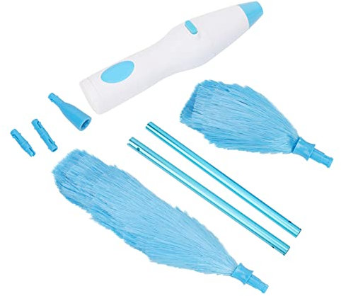 banapo Duster, Piumino Elettrico, Spazzola Antipolvere Pieghevole A 180 ° con Setole Statiche, Spazzola Telescopica, Spolverino per Casa/Ufficio/Ventola/Otturatore, Strumento per La Pulizia Dei Mobili