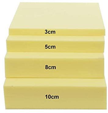 Coussin de banc/matelas/sol de rechange en mousse expansée - XL (60/150/180/200 cm) - Rembourrage en mousse haute densité