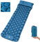 NHOWIN Isomatte Selbstaufblasend, 9CM Verdicktes Luftmatratze Camping mit Fußpresse Pumpe & Kissen, Tragbare Ultraleicht Isomatte Camping Matratze Aufblasbare Matratze Outdoor für Wandern Backpacking