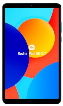 Xiaomi Redmi Pad SE 8,7 – Tablet de 8,7” LCD (MediaTek Helio G85, 4GB de RAM, 64GB de ROM, WiFi + Bluetooth 5.3, batería de 6650 mAh, Cargador no Incluido), Azul (Versión ES)