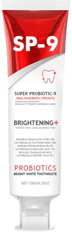 VRYNDH Sp9 dentifricio probiotico,dentifricio sbiancante,Rimozione Delle Macchie, Alito Fresco, adatto a chi ha denti sensibili