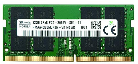 Hynix 32GB DDR4 PC4-21300 2666MHz 260-pin SO-DIMM ram memory