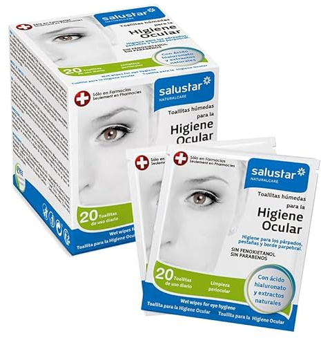 TOALLITAS HÚMEDAS ESTERILIZADAS HIGIENE OCULAR 20 UDS