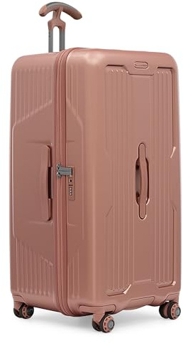 Traveler's Choice Ultimax Hartschalen-Koffer, Polycarbonat-Koffer, drehbare Rollen, Rosarot, 30 Trunk Luggage