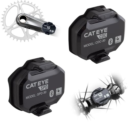 CatEye Magnetless Speed & Cadence Sensor Kit: Tracks speed and cadence without magnets, easy installation