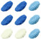 QWORK® 9Tlg Polierhaube, Wachshauben Set, 2 Wolle + 4 Mikrofaser + 3 Korallenvlies, 230-250mm