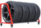 Reifenständer reifenregal Reifengestell Garage Reifenregalständer 275 265 255 245 235 225 215 205 MM, 15 16 17 18 19 Zoll Auto Räder Lagerregal, Halb LKW-Reserveradregal, 100 Kg Beladen ( Color : Floo