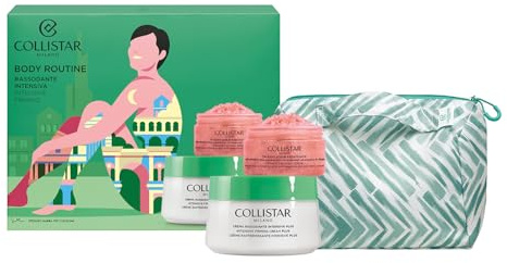 Collistar Cofanetto Corpo, Routine Corpo Rassodante Intensiva, Kit Corpo Regalo con Pochette, Crema Rassodante Intensiva Plus 400ml + Talasso Scrub Rassodante 150 gr