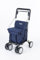 Carlett - Lett800 Comfort Move | Einkaufstrolley | 4-Rad Faltbarer Einkaufswagen | Medizinprodukt der Klasse I | Abnehmbare Tasche 29 l/15 kg | Rollator mit Sitz | Ablagefach |Farbe Marine