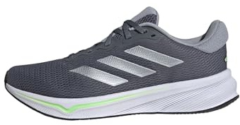 adidas För Män Response Runner Shoes, onix/halo silver/lime burst, 43 1/3 EU