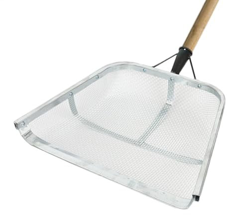 Tamis de jardin - Pelle à sable - Tamis à terre robuste avec poignée ergonomique - Idéal pour tamiser la terre et le sable - Outil de collecte pour le jardinage - Pelle de ferme, tamis de